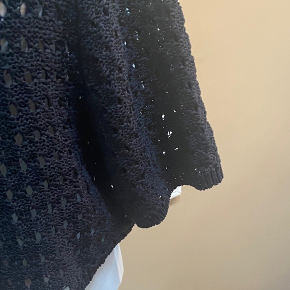 BC G Black Knit Sweater with 3/4 sleeves - Picture 3 of 8